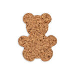 Dekorativer Korkuntersetzer großer Teddybär 28/23 cm Satz von 4 Stück - 2