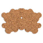 Dekorativer Korkuntersetzer großer Teddybär 28/23 cm Satz von 4 Stück - 3