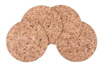 Dekorativer Korkuntersetzer rund mittel 20cm Satz von 4 Stück - 2