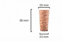 FLASCHENKORKEN 38x25 /23mm-50 stuck - 2