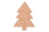 Weihnachtsschmuck aus Kork natürliche „Weihnachtsbaum“-Satz von 4 Stück - 4