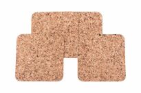 Dekorativer Korkuntersetzer quadratisch mittel 20x20cm Satz von 4 Stück - 3