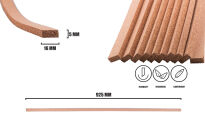 Der Korkstreifen  925x16x5mm - 2
